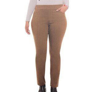 NWT Up! Brown Slim Skinny Pullover Pants size 12